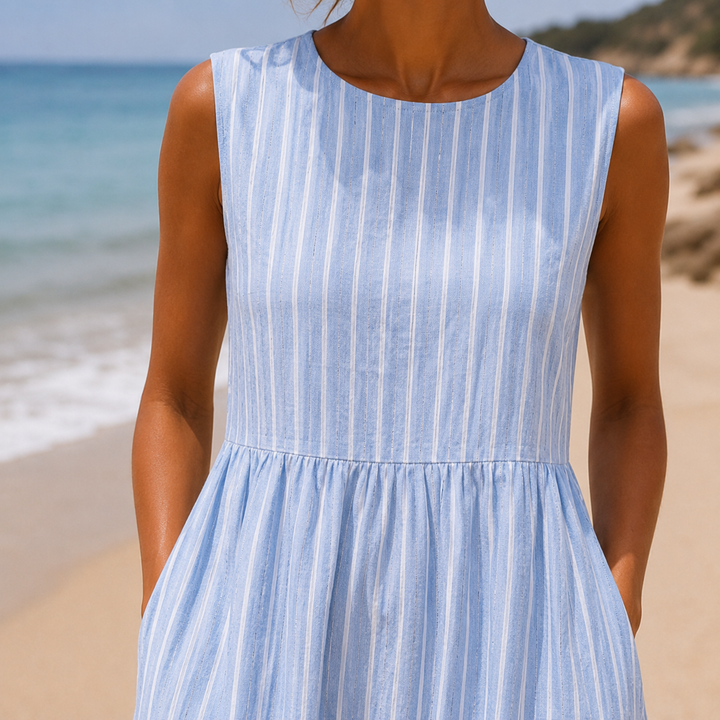 Anaïs | Robe Rayée Balnéaire