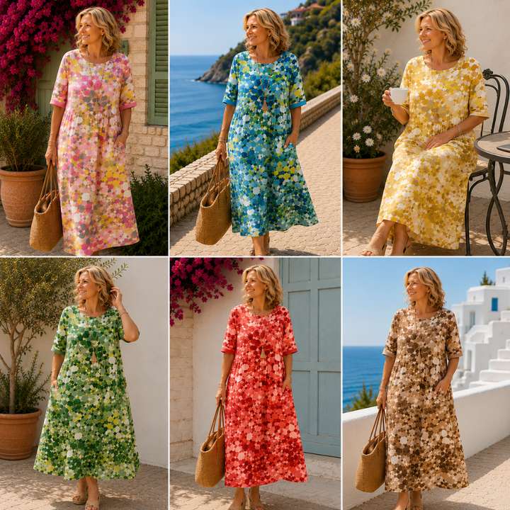 Estelle | Robe D'Été Imprimée