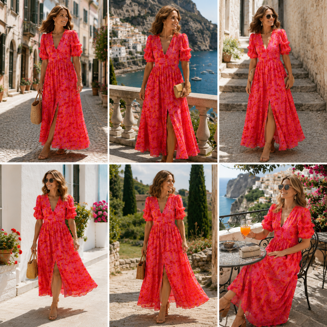 Céleste | Robe Maxi Éclat Solaire