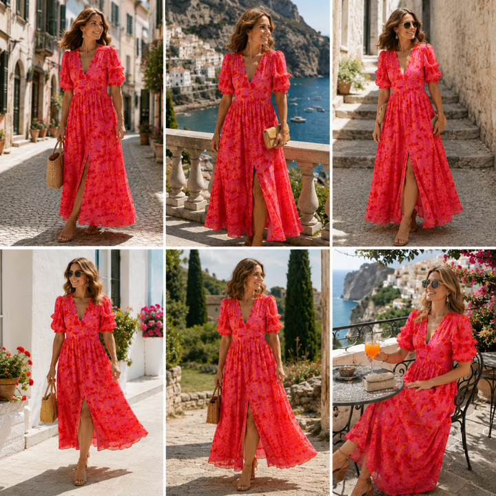 Céleste | Robe Maxi Éclat Solaire