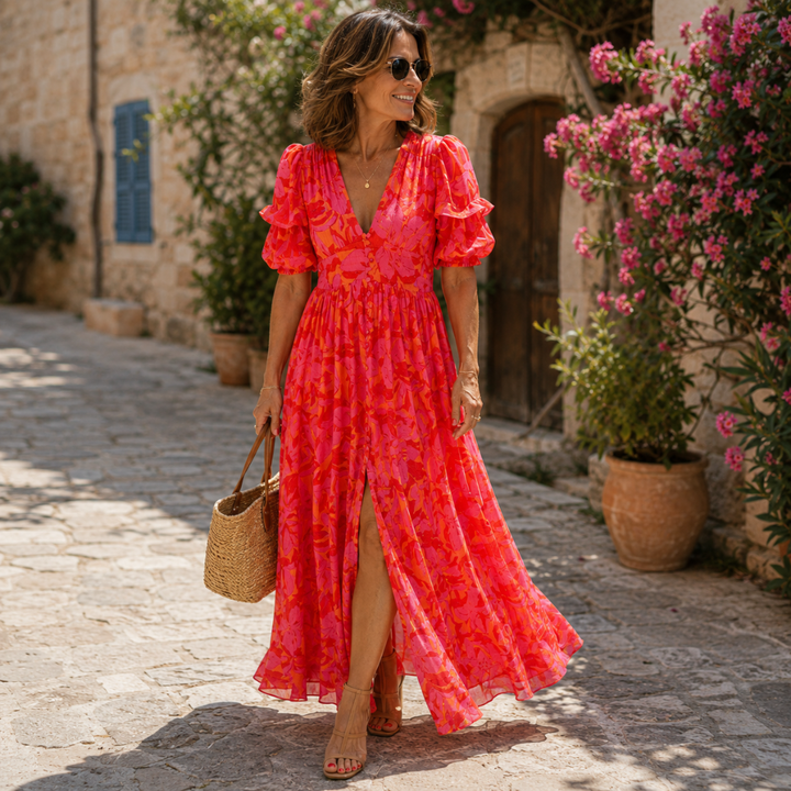 Céleste | Robe Maxi Éclat Solaire