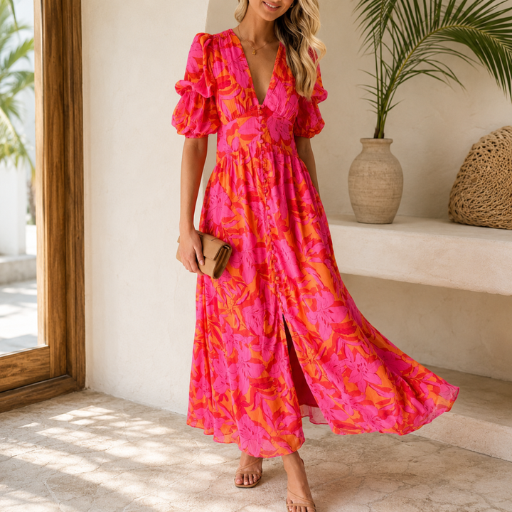 Céleste | Robe Maxi Éclat Solaire