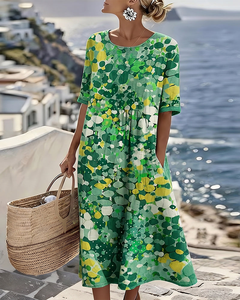 Estelle | Robe D'Été Imprimée