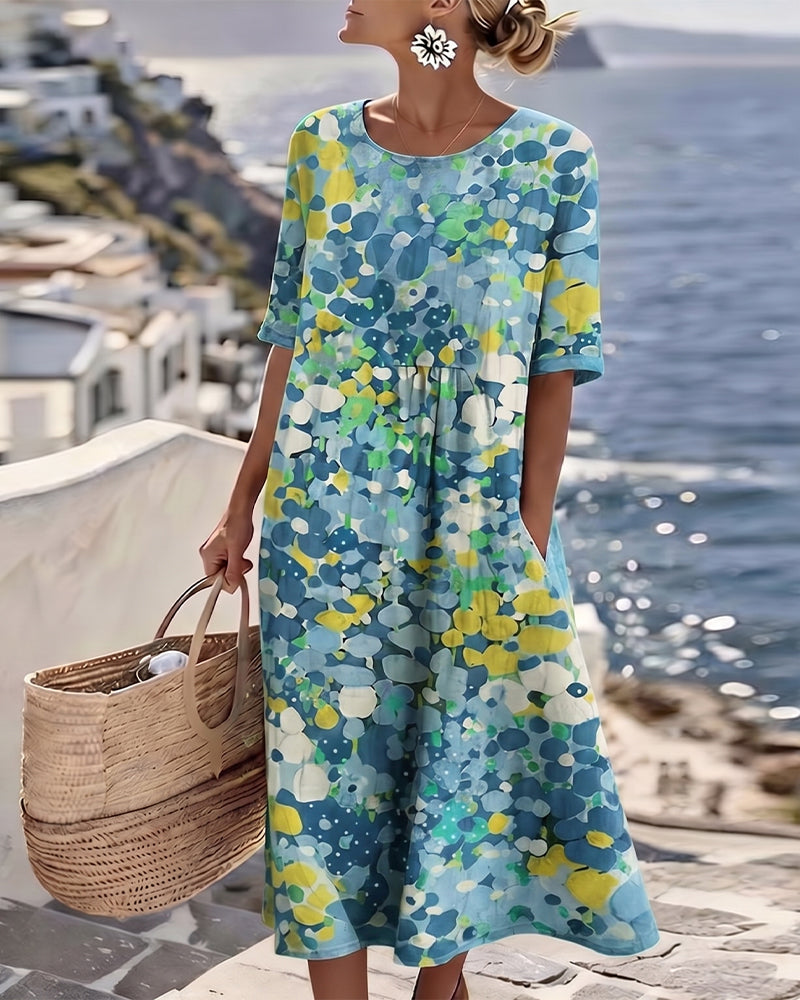 Estelle | Robe D'Été Imprimée